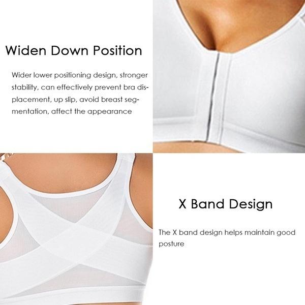 Women Posture Corrector Bra Wireless Back Support Lift Up Yoga Bra Underwear