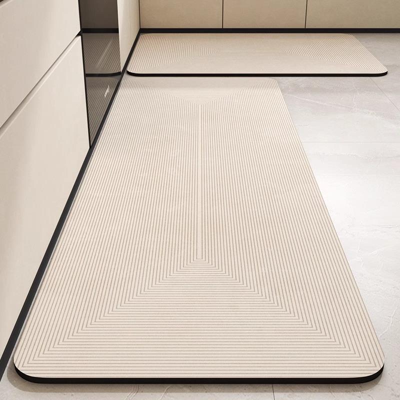 Dirt-resistant and Easy-to-clean Diatom Mud Mat Wasabi Wind-absorbing Anti-slip Mat Household Long Strip Quick-drying Foot Pad