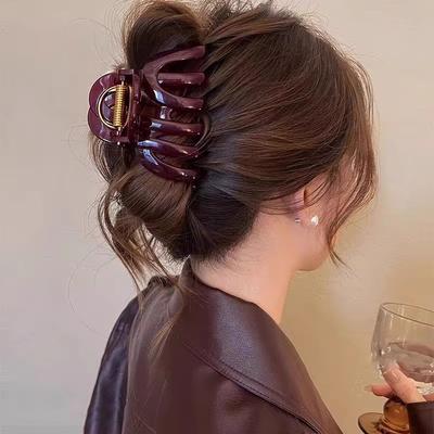 Nuovo Design Pinza per Capelli a Forma di Zucca di Alta Qualità per Donne Dolce Ornamento per Capelli Pinza per Capelli Lunghi Posteriori Fascia per Capelli Accessori per Capelli