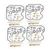4 Sets Motorcycle Carb Carburetor Repair Rebuild Kit For Yamaha FZR1000 FZR 1000 EXUP 1989 1990 1991 1992 1993 1994 1995