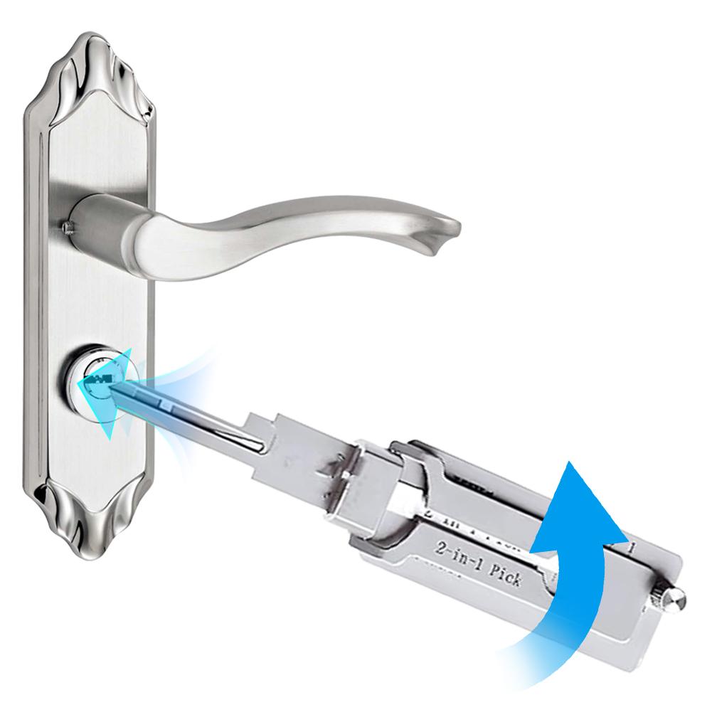 Edelstahl Schlüsseldecoder Präzisionshaken und Aufnahmewerkzeug O-Ring Aufnahmewerkzeug Reparaturset Verfügbar Haken Handmesswerkzeug