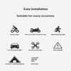 1Pcs Wireless Remote Led Strobe Decorative Light Rgb Colorful Vibration Sensing Warning Signal Light For Motorcycle Car
