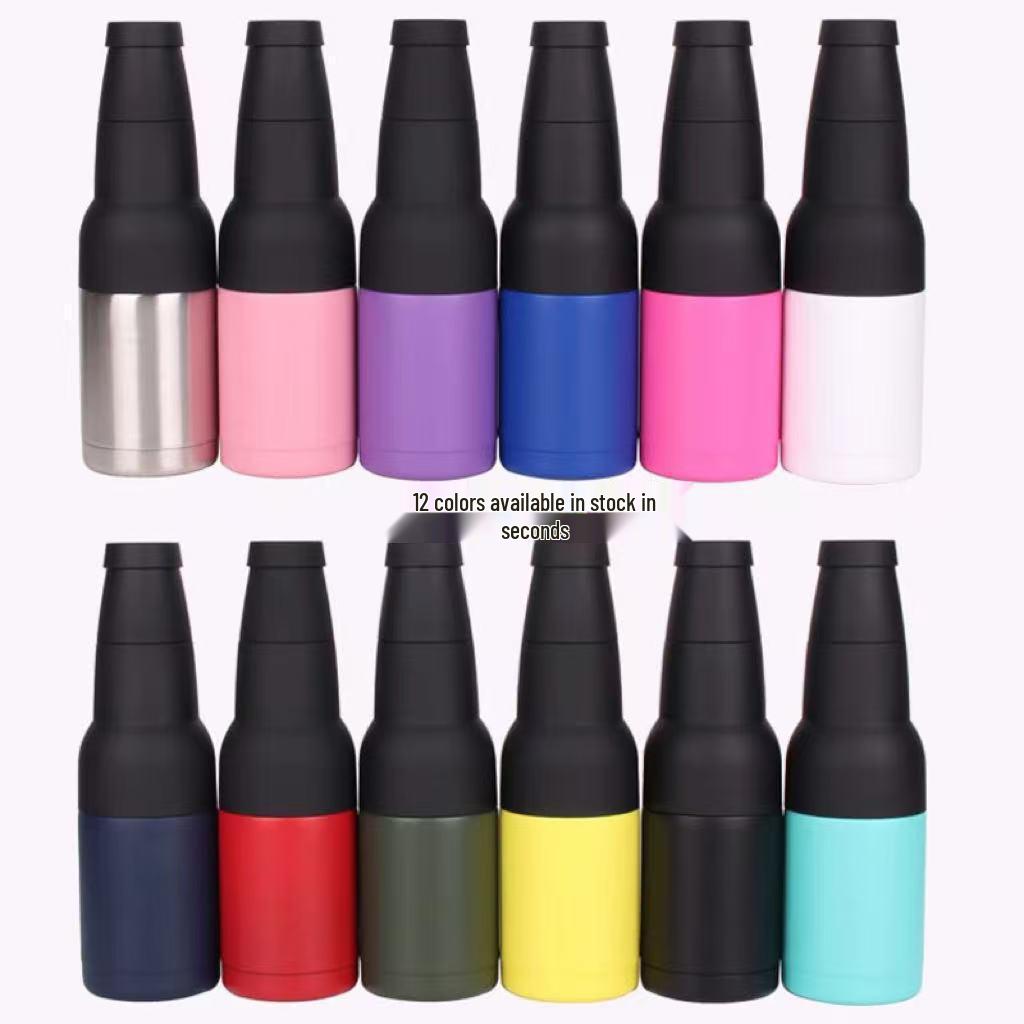 12oz Stainless Steel Vacuum Insulated Can Cooler and Ice Bucket Sleeve