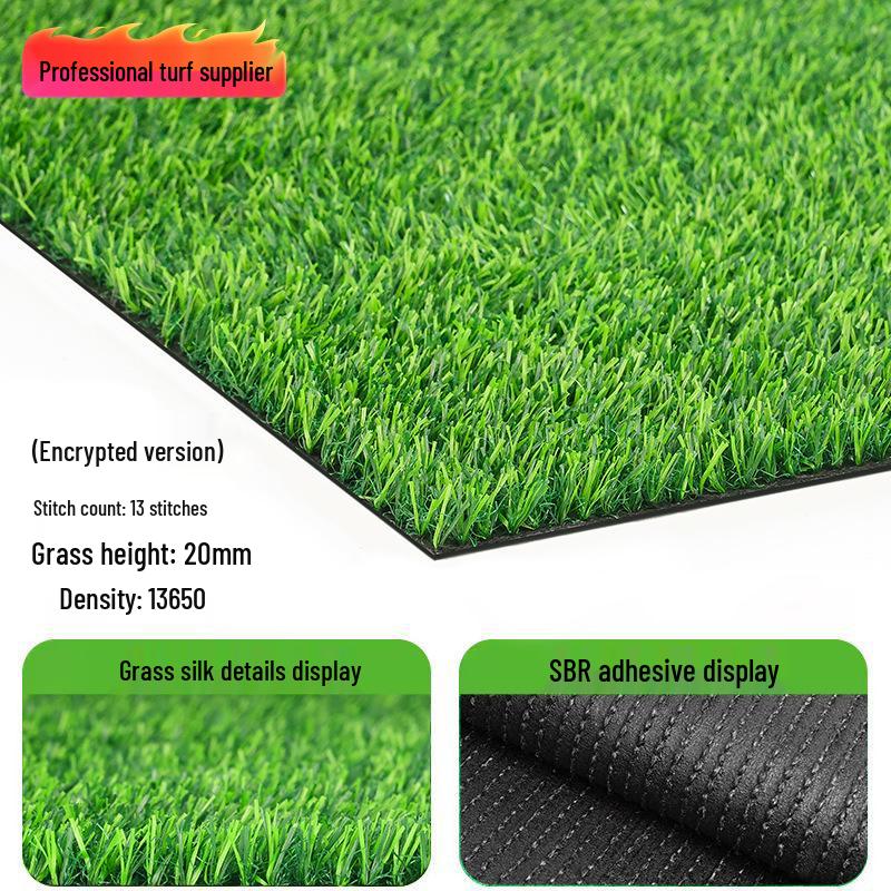 Outdoor Green Artificial Turf Mat for Kindergartens & Football Fields