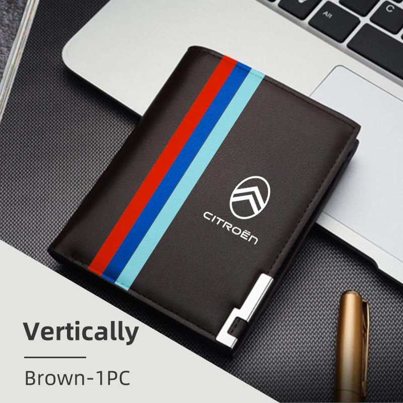 

Car Men s Short Wallet Folding Credit Card Holder Coin Purse For Citroen Grand Berlingo Jumper Celysee Xsara Picasso Aircross