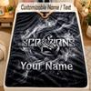 Flannel BlanketScorpions Custom Name Text Personalized Soft Warm Throw Blanket Home Decor Gift