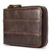 Leather Bifold   Wallet for Men Travel Purse Pouch Gift