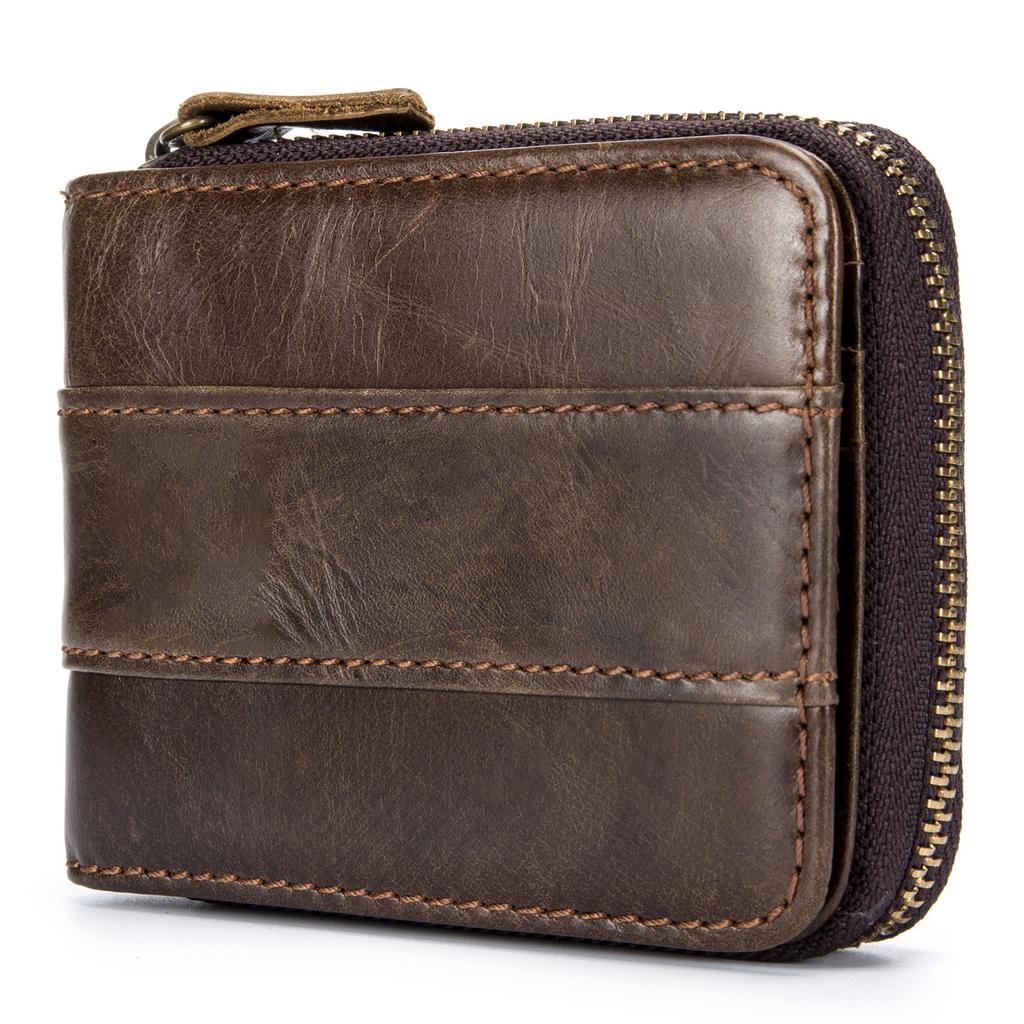 Leather Bifold Wallet for Men Travel Purse Pouch Gift