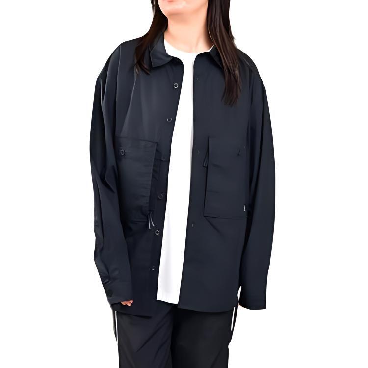 Converse Shirts Unisex Black Lapel Moderate Workwear 10027258-A01