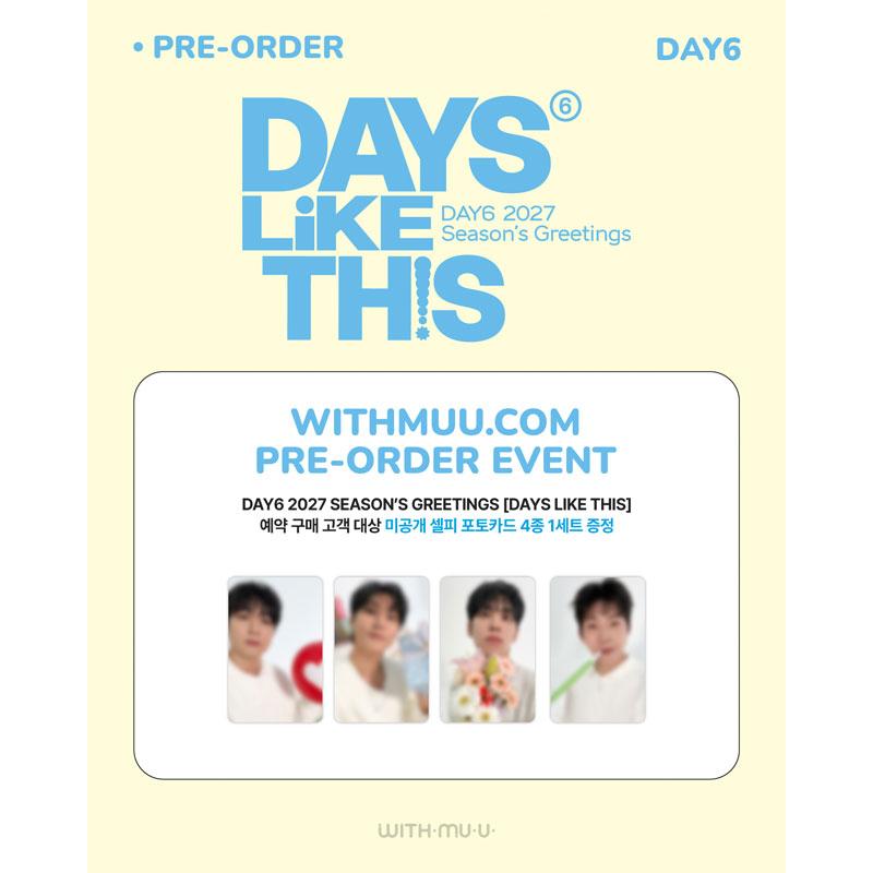 [Pre-order] DAY6 2027 Season’s Greetings [DAYS LIKE THIS] (Online Benefit)
