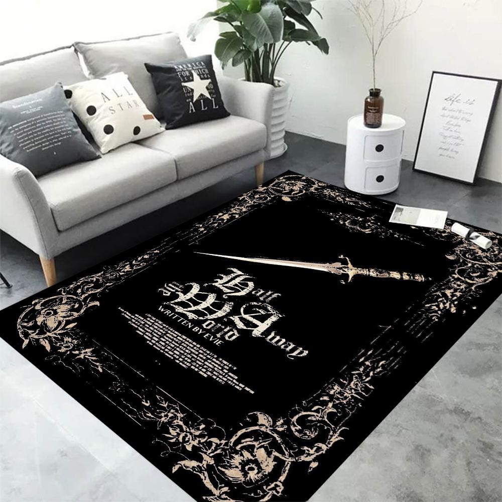 Hexerei Gothic Bereichsteppich Schlafzimmer Sofa Rutschfester Teppich Badezimmer Fußmatten Küche Eingang Fußmatte Heimdekoration