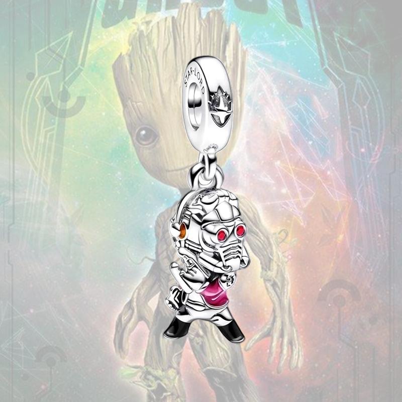 Guardians of the Galaxy Groot Star Lord Charm Bead Component Bead Components Pendant Bead Component Compatible With Authentic Original Copper Metal