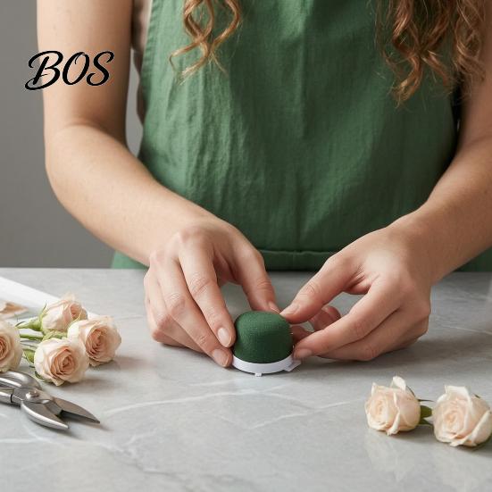 DIY Blumenarrangement Zubehör Mini Runder Floraler Schaumstoff Halter Grüne Blöcke Draht Enthalten für Weinflasche Dekor Hochzeit Geburtstag Tischmittelstück