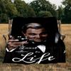 Leonardo Blanket Flannel Throw for Sofa, Indoor, Camping, Living Room, Office, Chair, And Bed Soft Birthday Gift