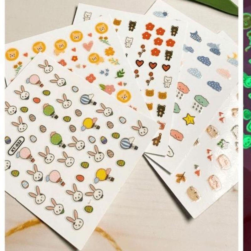 Luminous Children's Nail Stickers: Durable, Stylish & Easy-to-Use for Kids' Manicures