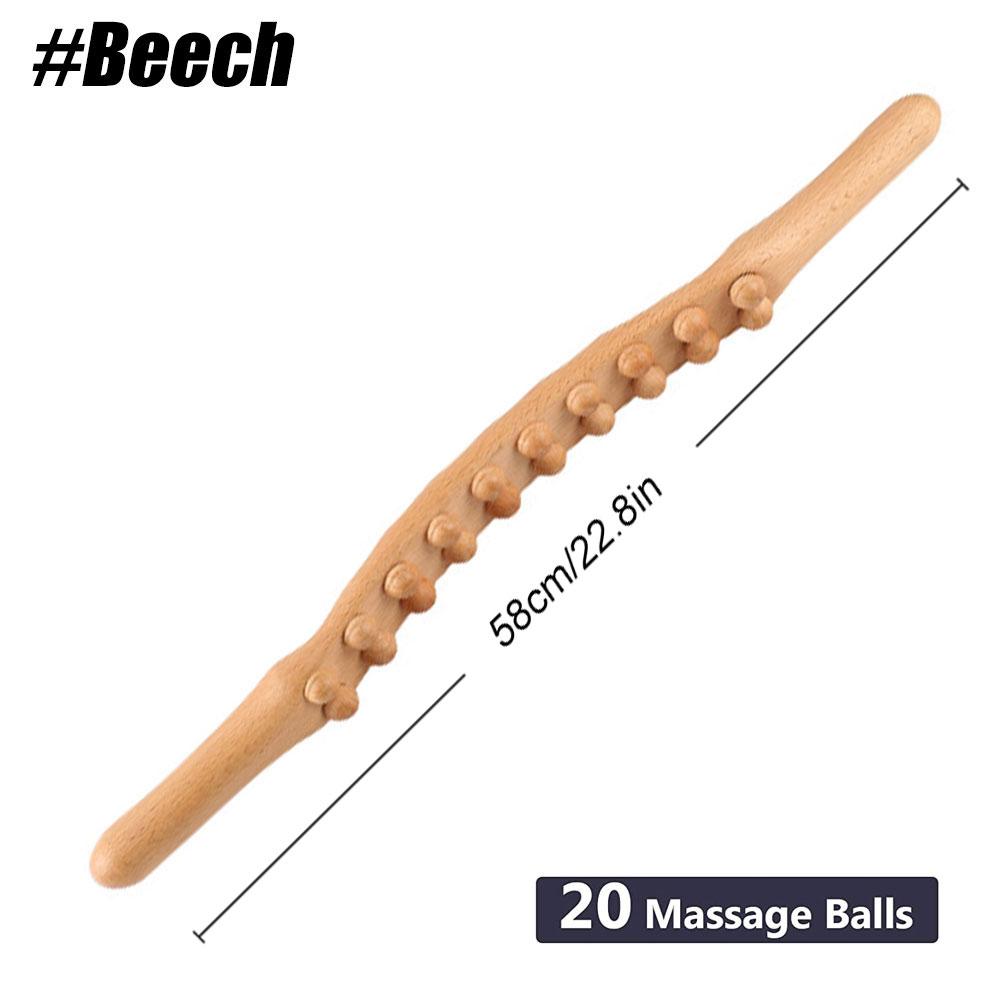36 Beads Wooden Massage Tool Myofascial Release for Stomach Cellulite Neck Waist Body Sculpting Therapy