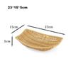 Multistyles Imitation Rattan Fruit Plate Retro Woven Multipurpose Storage Rattan Woven Tea Tray Picnic Snacks Sundry Baskets