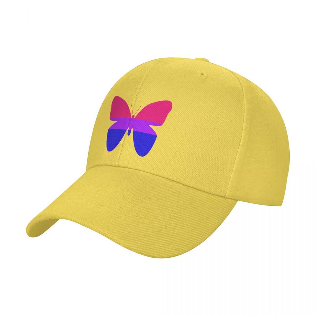 Bisexual Pride Butterfly Baseball Cap Trucker Hat Snapback Cap Wild Ball Hat Golf Hat Man Caps Women Men's