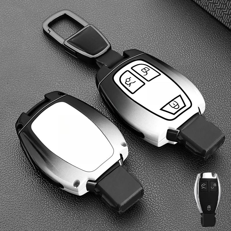 Car Key Case Cover Shell for Mercedes Benz C E S Class GLC W206 W223 W214 E300 C260 C300 S450 S500 S400 Fob Accessories