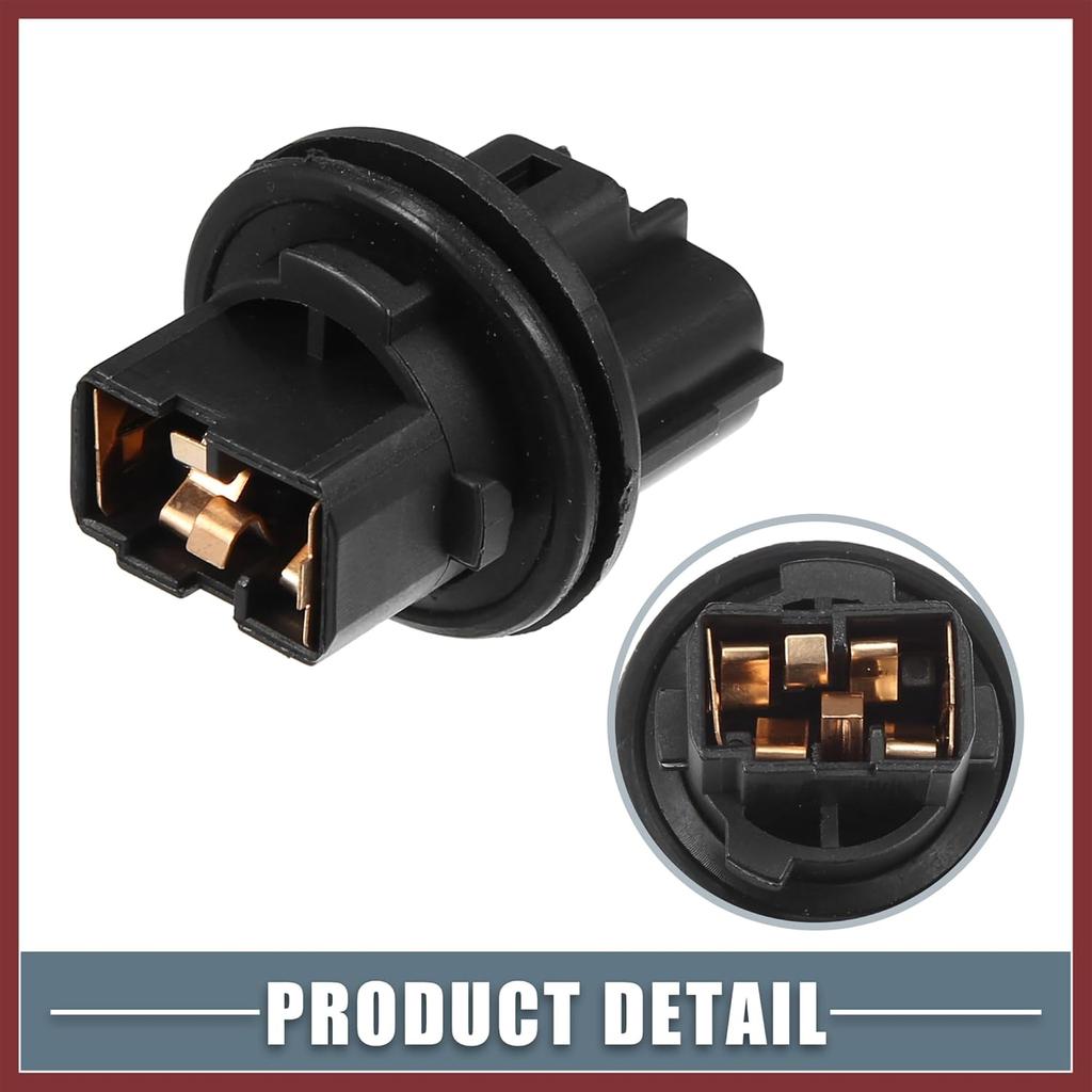 Front Turn Signal Light Lamp Bulb Holder 81128-06470 for Toyota Avalon 2013-2016 Plastic Black Replace Parts