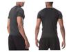 Men's Quick-Dry Marathon Running Suit: Tight-Fit Sports Short Sleeve T-Shirt