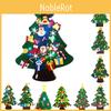 Led 3m Lights Felt Christmas Tree Kids Toddlers Xmas Diy Wall Hanging Decoration