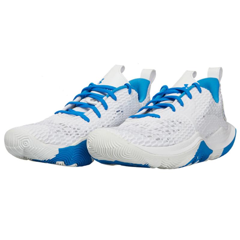 Under Armour Spawn 3 Clrshft 'White Blue' Sneakers 3024777-100