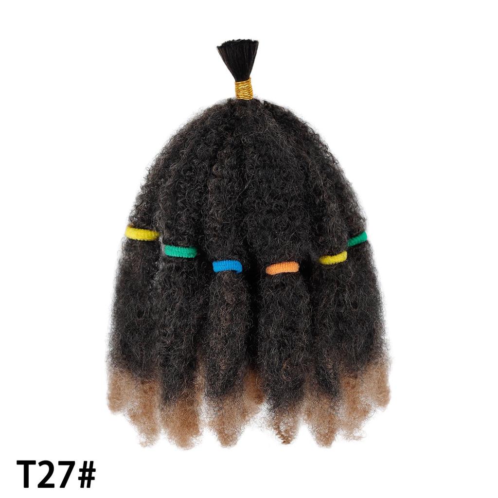 Afro Kinkys Hromadné Prodlužování Vlasů Kinky Kudrnaté Syntetické Vlasy na Copánky Oprava Vlasů Háčkování Dreads Loc Twist Copánky