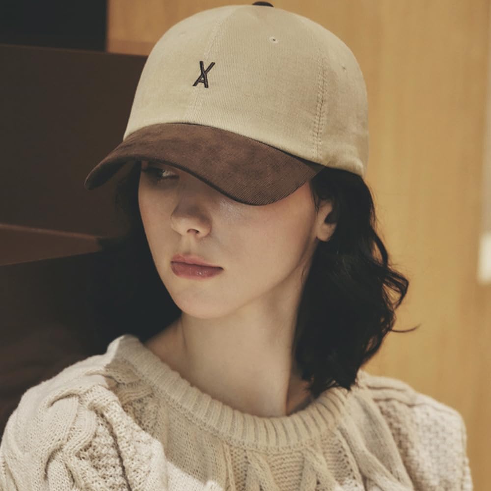 VA Corduroy Two Tone Ball Cap Brown