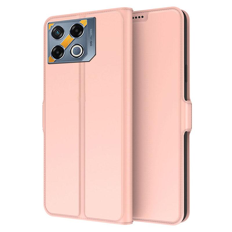 

For Infinix GT 20 Pro 5G Case PU Leather Flip Protective Phone Cover Card Slots Holder Rose Gold