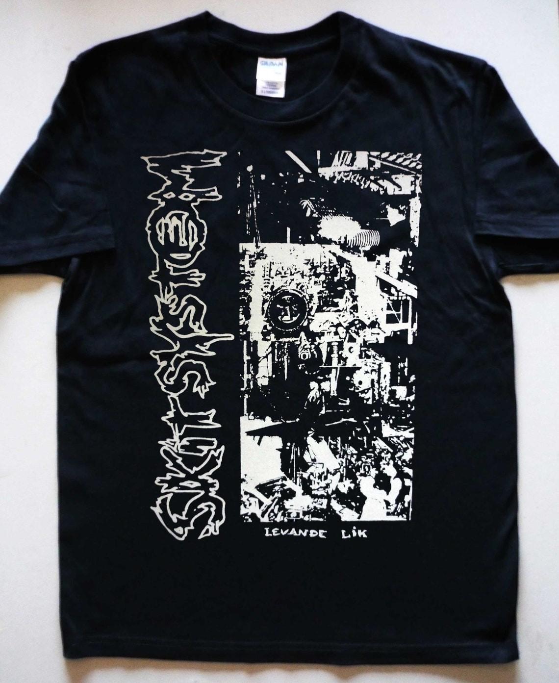 

SKITSYSTEM Levande lik T-shirt HARDCORE ROCK PUNK Unisex Tee XXXL