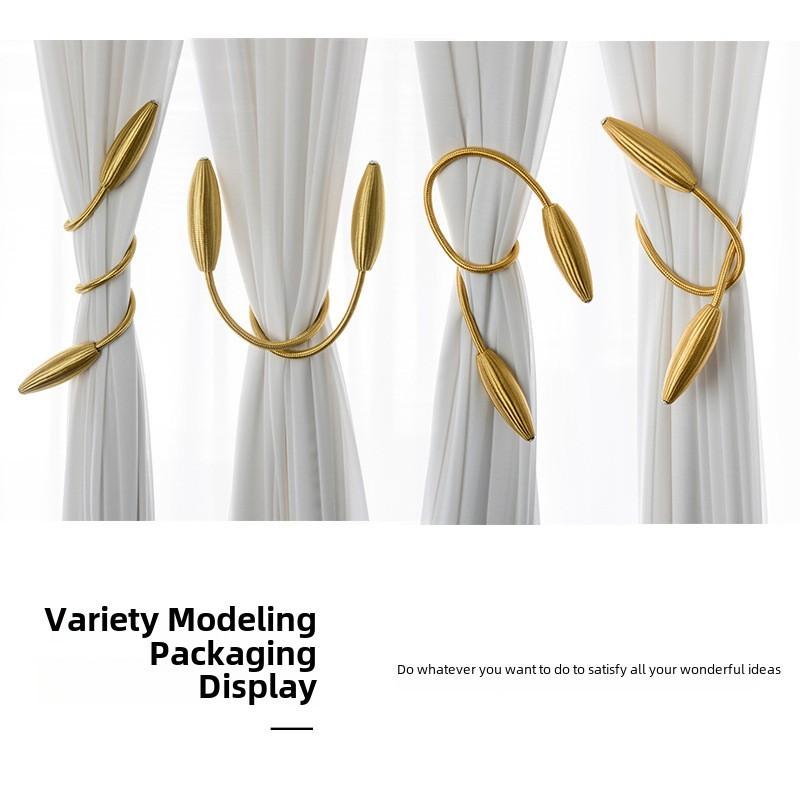 Modern Decorative Curtain Tie Backs No Drill DIY Twist Window Curtain Holders Flexible Home Decor