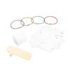 100pcs Plastic Floss Bobbins with Manual Bobbin Winder DIY Crafts Easy Storage Embroidery Bobbins for Needlework Sewing