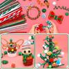 200/400 Pieces Christmas Pipe Cleaners, Thick Fluffy Chenille Stems, Pipe Cleaner Crafts for Arts & Crafts, Perfect for Making