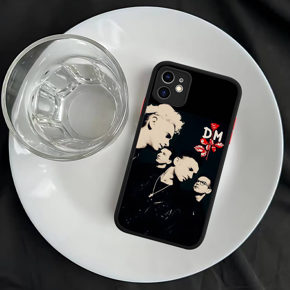 

Чехол для телефона D-Depeche Mode Rock-ES Band Для IPhone 16 15 14 13 12 11 Pro Max Plus X XS MAX Черный Матовый Чехлы для Телефона iphone 14pro max