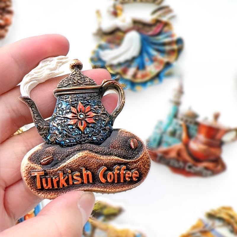 Turkey Fridge Stickers Istanbul Travel Souvenirs Coffe Spinning Dance Fridge Magnets Home Decoration Wedding Gifts