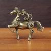 Metal Horse Figurine, Solid Desktop Decorative Craft, Antique Bronze Miniature Model Of The Twelve Zodiac Animals.