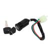 4 Pin Wire Ignition Key Switch Sensitive Durable Ignition System Switch with 2 Keys for Quad 4 Wheeler ATV Go Kart