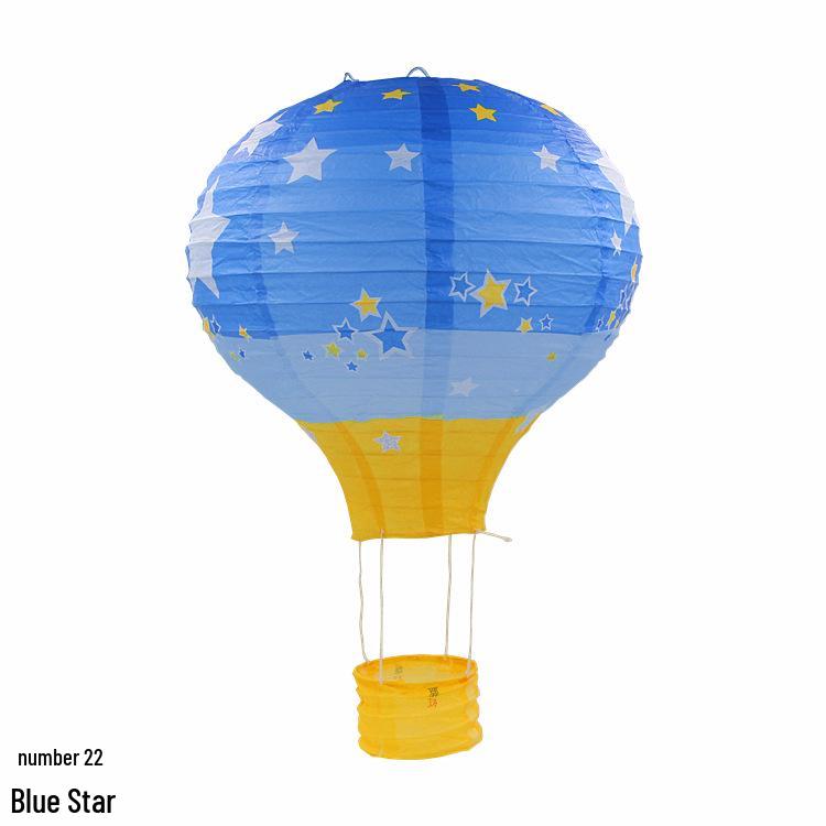 Hand-Folded Rainbow Hot Air Balloon Lantern - Christmas, Birthday, Party, Kindergarten Hanging Decoration