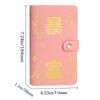 Waterproof Money Saving Challeng Book PU Leather Cash Budget Notebook  Bills Storage