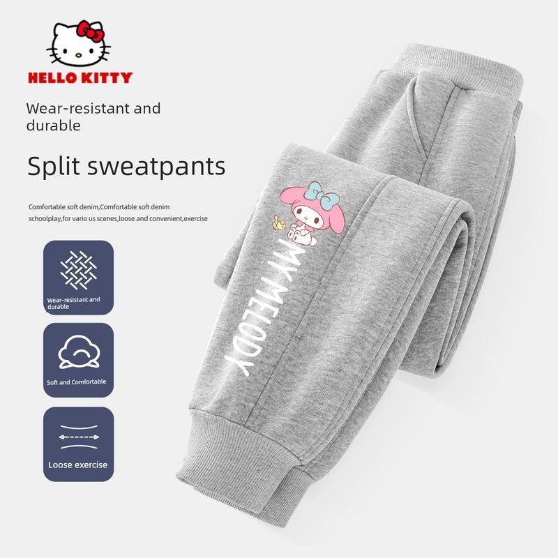 Hellokitty Girls' Jeans Spring and Autumn 2026 New Children's Wide-Leg Pants Casual Girls' Straight Pants