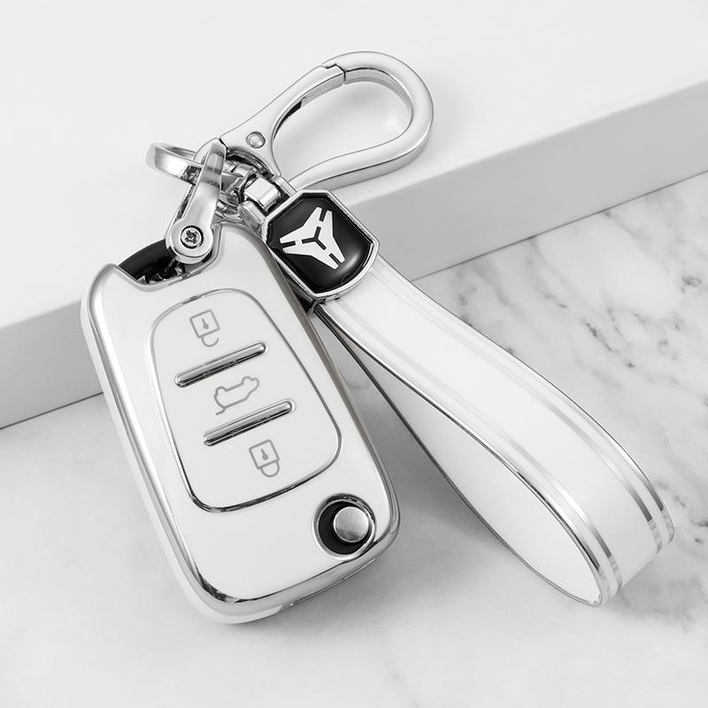 Car Key Case Cover for Hyundai I20 I30 Ix20 Ix35 Elantra Accent for Rio Optima Sportage Sorento Ceed TPU Flip Key Fob Protector
