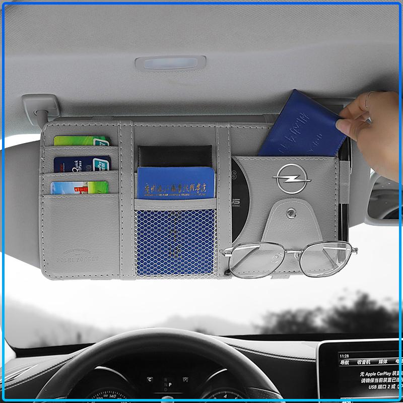 Car Sun Visor Point Type Multi-function Storage Bag For Opel crosa d astra h insignia astra j zafira b mokkaastra vivaro astra g