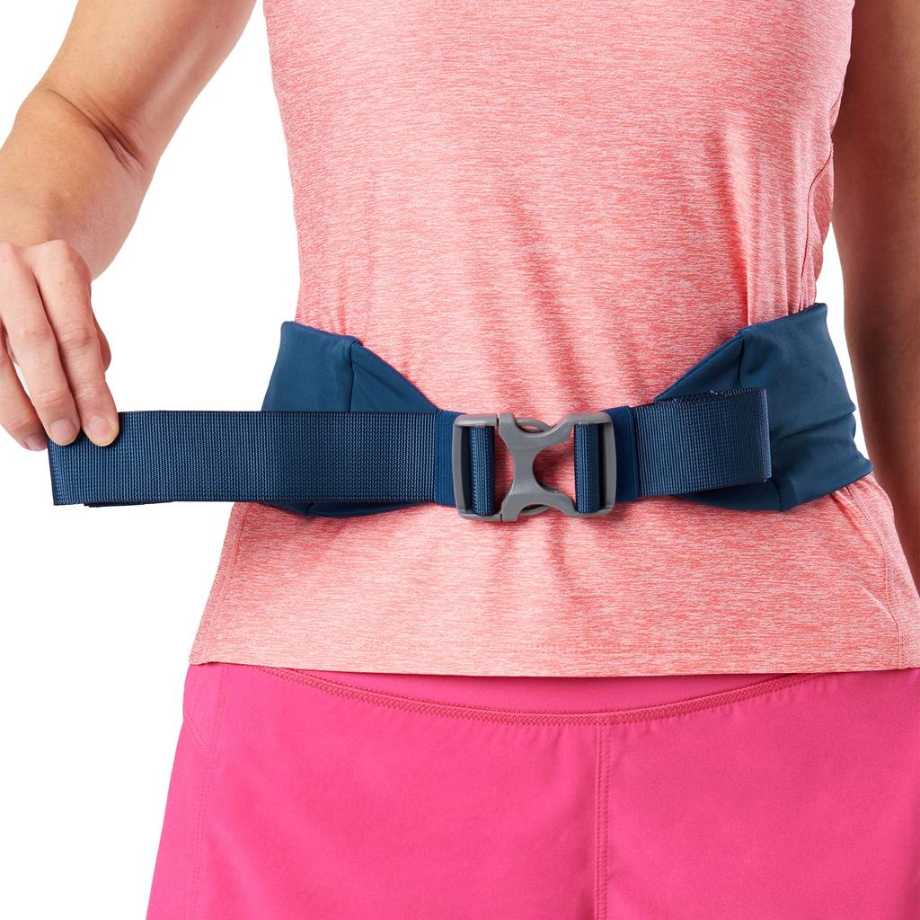 NATHAN Running Pouch Adjustable Fit Zip Zippered Stays in Perfect for and Trail Marine Blue NS30530, Star, Pocket, Place, Running, Walking, Jogging,