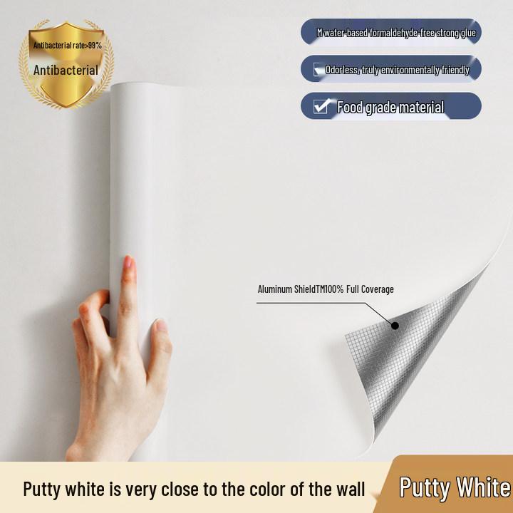 Morandi Solid Color Self-Adhesive Chinese Style Wall Stickers for Dorms and Bedrooms