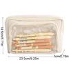 Large Capacity Transparent Pen Bag DIY Stationery Box Cute Transparent Pencil Case  Office
