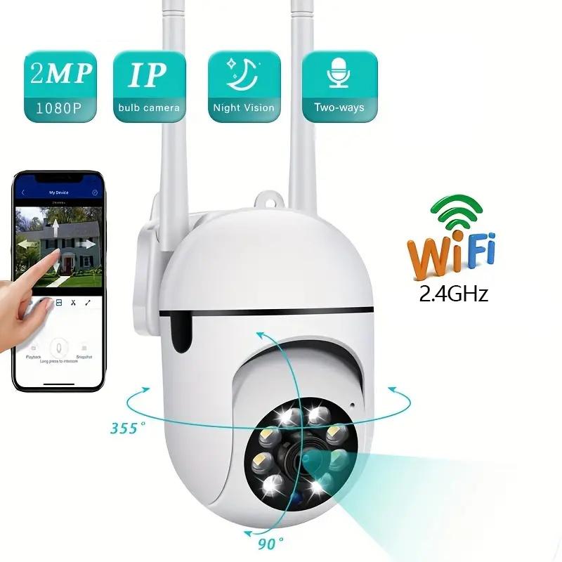 Digital 2MP Wireless Surveillance CCTV Camera Waterproof Color Night Vision HD Security Monitor Outdoor Wifi PTZ IP Cam