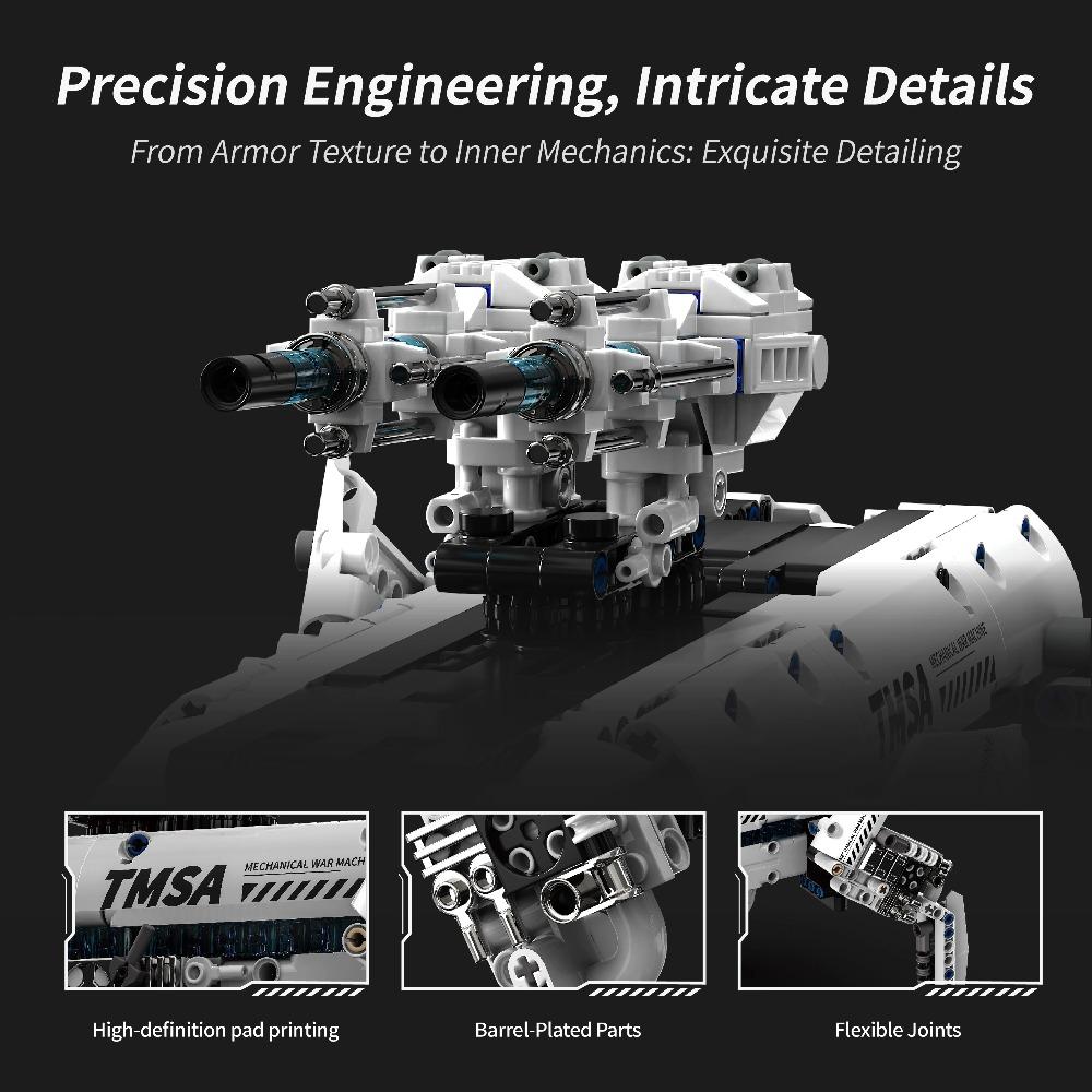 Programmable Bionic Robotic Dog Building Blocks Technic Remote Control App Control Mechanical Hound War Machine Toy Gift