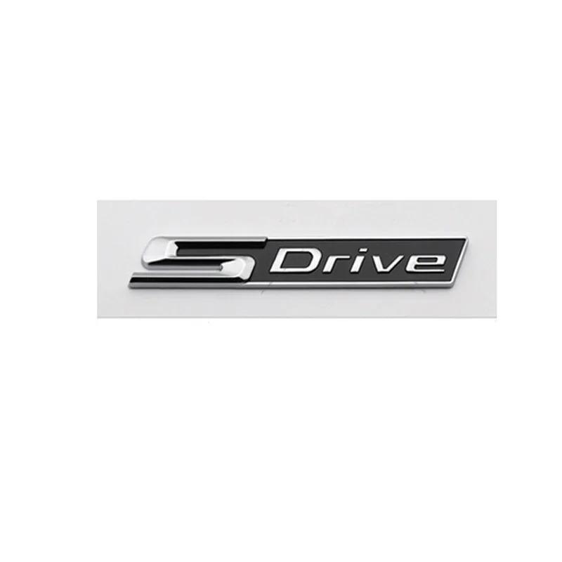 ABS Car Rear Trunk Letters Emblem Badge Fender Side Sticker For BMW XDRIVE SDRIVE 3 5 Series X3 X5 M3 M5 E46 E90 E83 F20 F30