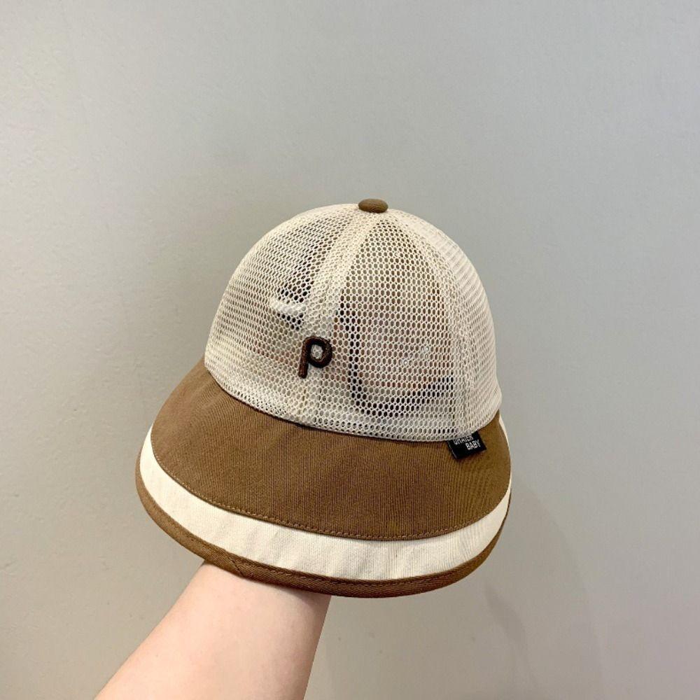 Letter Baby Fisherman Hat Large Visor Kids' Summer Hats Fashion Sun Hats